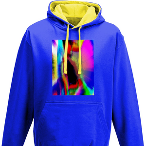 Jp.carp 02 cotton hoodie with contrast color lined hood