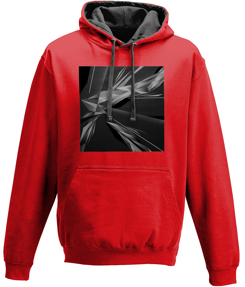 #ArtIt- urban artwear making streetwear out of contemporary art: A. Platkovsky red hoodie delivered print on demand