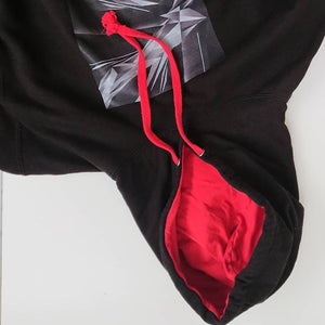 #ArtIt- urban artwear making streetwear out of contemporary art: A. Platkovsky black & red hoodie delivered print on demand