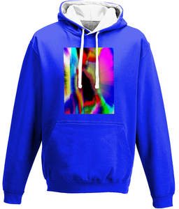 Jp.carp 02 cotton hoodie with contrast color lined hood