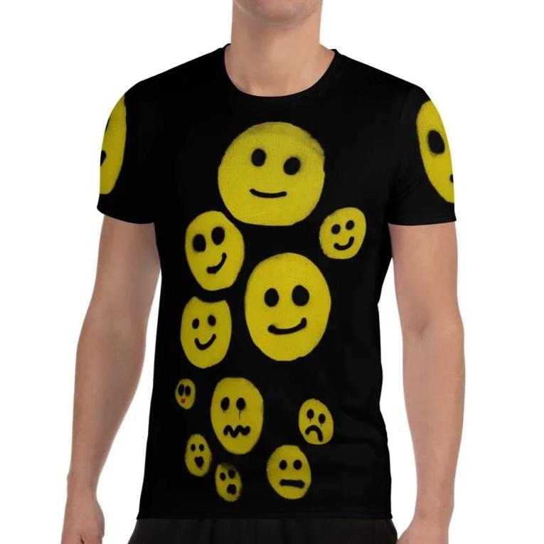 R. Wolff Smileys SØ19 all-over athletic t-shirt