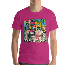 Load image into Gallery viewer, #ArtIt- urban artwear making streetwear out of contemporary art: Mr. Kling pink cotton t-shirt delivered print on demand