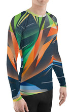 Load image into Gallery viewer, #ArtIt- urban artwear making streetwear out of contemporary art: Adrian Platkovsky all over print rash guard longsleeve delivered on demand 