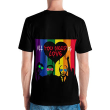 Load image into Gallery viewer, Mr. Kling Trump/Putin/Kim Jong-un All you need is love all over print  tee from #ArtIt - urban artwear