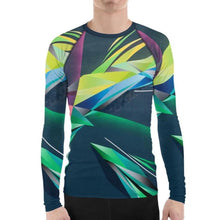 Load image into Gallery viewer, #ArtIt- urban artwear making streetwear out of contemporary art: Adrian Platkovsky all over print rash guard longsleeve delivered on demand