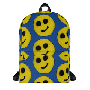 R. Wolff SØ19 Modest smiley all over print backpack