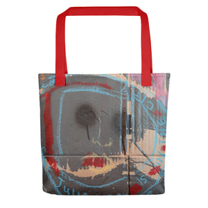#ArtIt- urban artwear making streetwear out of contemporary art: Luanne May all over print shopping bag delivered on demand