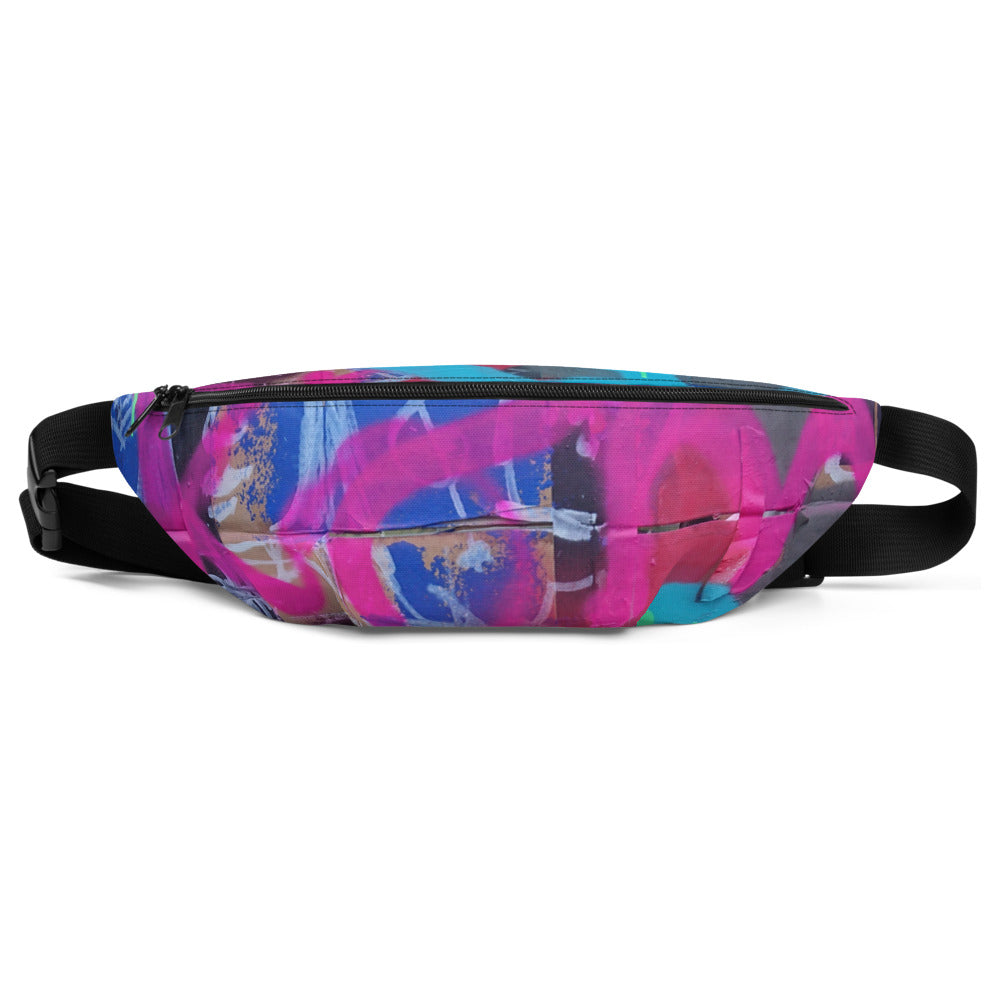 #ArtIt- urban artwear making streetwear out of contemporary art: Luanne May all over print fanny pack delivered on demand