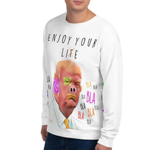 Load image into Gallery viewer, Mr. Kling Enjoy your life unisex all-over sweatshirt
