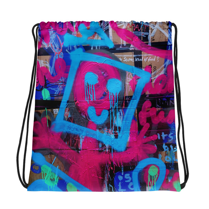 Luanne May Are Friends Electric? I SØ19 all-over drawstring bag