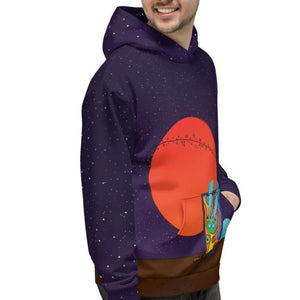 Graphwhale 01 all-over unisex hoodie