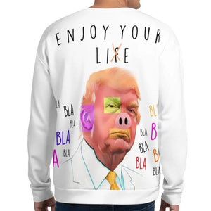 Mr. Kling Donald Trump Enjoy your life all over print sweatshirt from #ArtIt - urban artwear