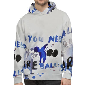 Luanne May All you need are balls unisex all-over hoodie