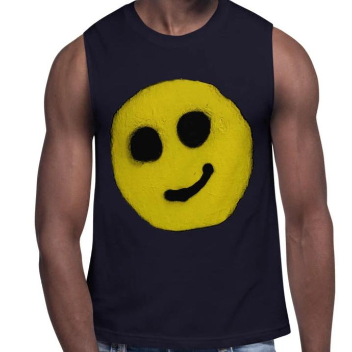 R. Wolff Smiley SØ19 sleeveless unisex 100% cotton t-shirt
